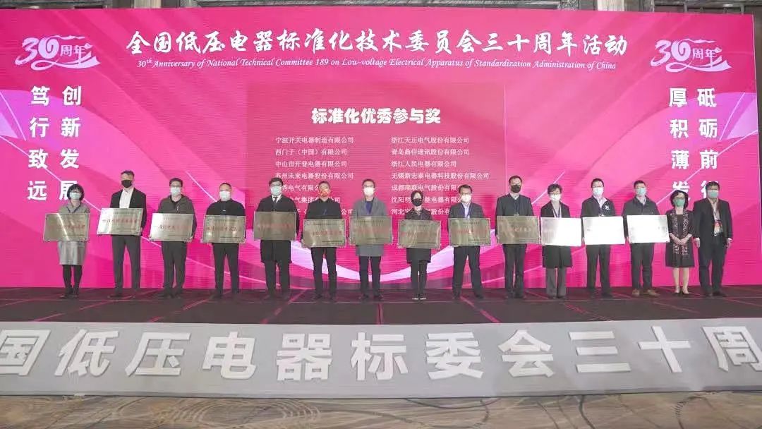 编制新能源等行业标准，ky开元888电气获全国低压电器标委会授奖